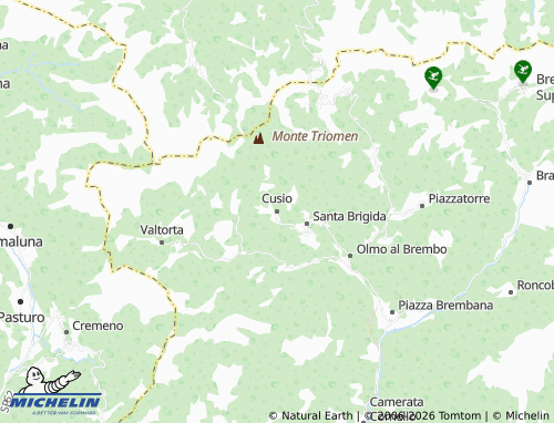 MICHELIN Cusio map - ViaMichelin