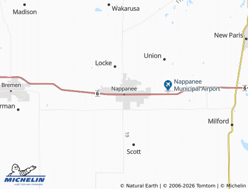 Mappa MICHELIN Nappanee - ViaMichelin