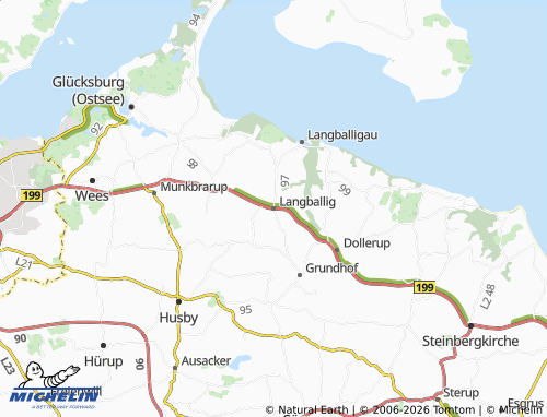MICHELIN Langballig map - ViaMichelin