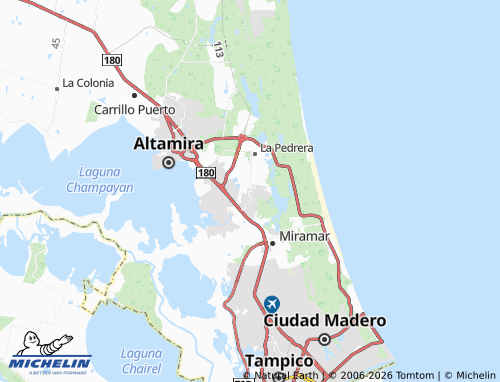 Mapa MICHELIN Municipios Libres - ViaMichelin