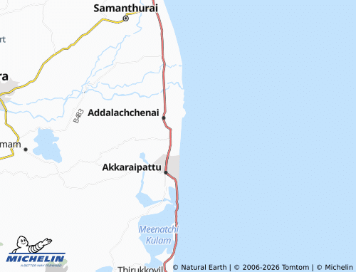 Mappa MICHELIN Addalachchenai 06 - ViaMichelin