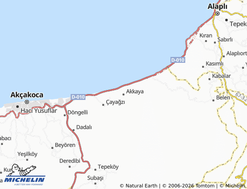 MICHELIN Akkaya map - ViaMichelin