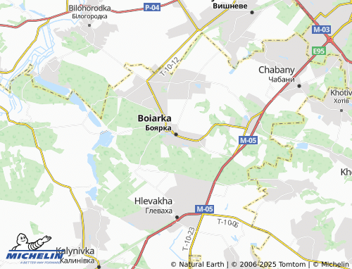MICHELIN Boiarka map - ViaMichelin
