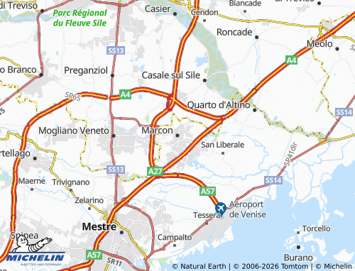 MICHELIN Marcon map - ViaMichelin