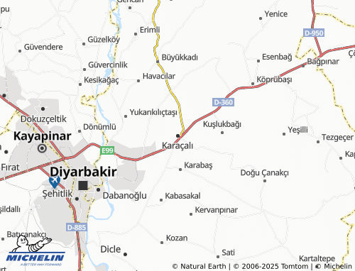 MICHELIN Karaçalı map - ViaMichelin