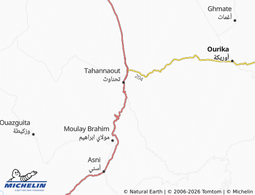 MICHELIN Aghouatim map - ViaMichelin