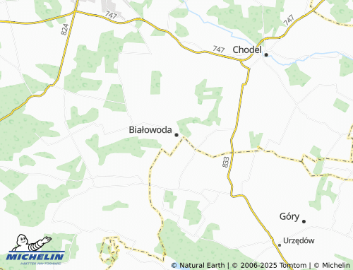 MICHELIN Białowoda map - ViaMichelin