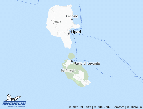 MICHELIN Vulcanello map - ViaMichelin