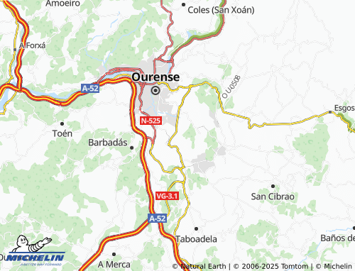 MICHELIN Tenencia de Zaín map - ViaMichelin