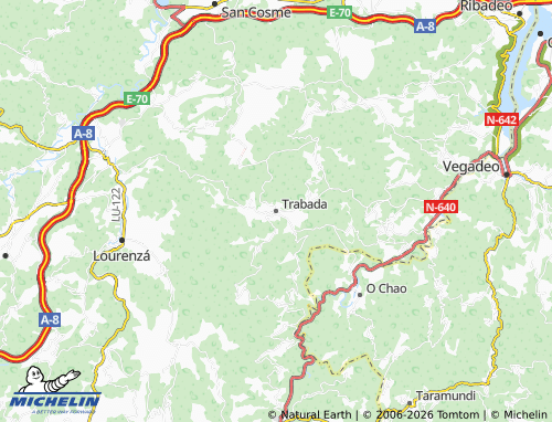 Mappa MICHELIN Trabada - ViaMichelin