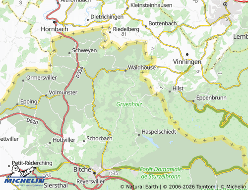 Kaart MICHELIN Bousseviller - ViaMichelin