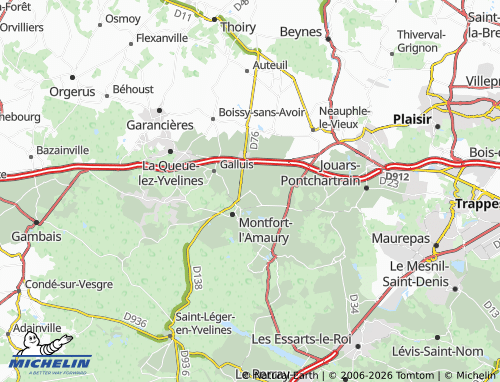Mapa MICHELIN Méré - ViaMichelin