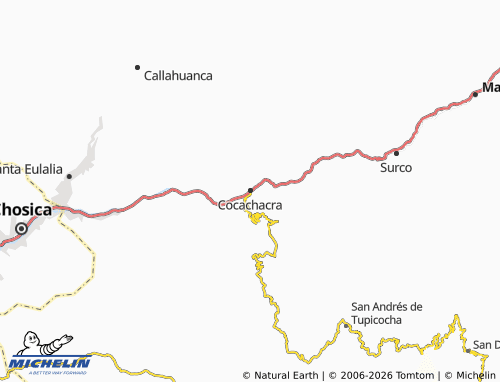 Kaart MICHELIN Cocachacra - ViaMichelin