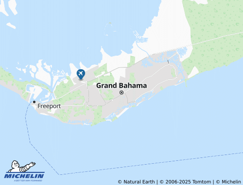 MICHELIN Grand Bahama map - ViaMichelin