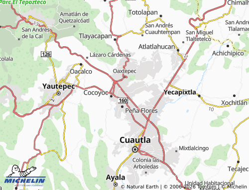 MICHELIN Portal de Cocoyoc map - ViaMichelin
