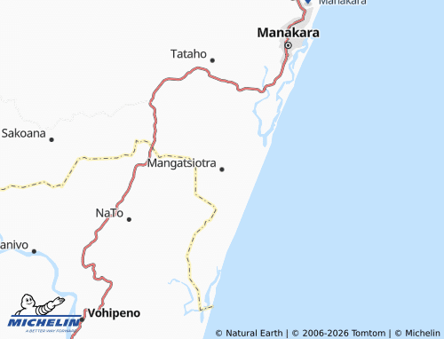Mappa MICHELIN Mangatsiotra - ViaMichelin