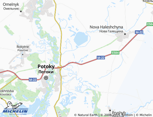 MICHELIN Kyiashky map - ViaMichelin