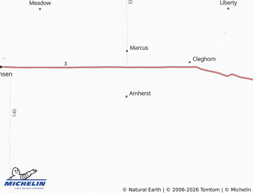 Carte MICHELIN Amherst - ViaMichelin