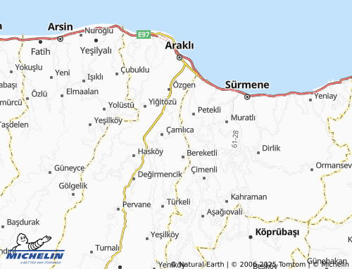 MICHELIN Yıldızlı map - ViaMichelin