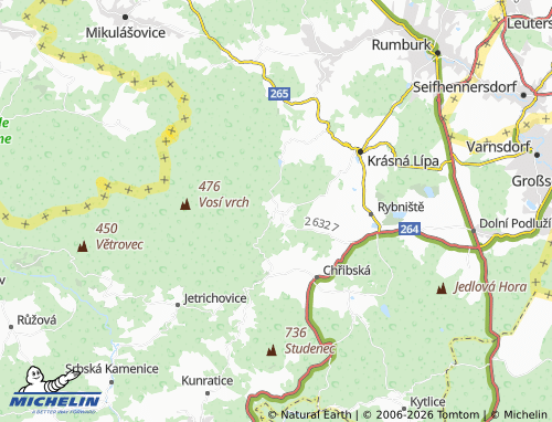 Mapa MICHELIN Doubice - ViaMichelin