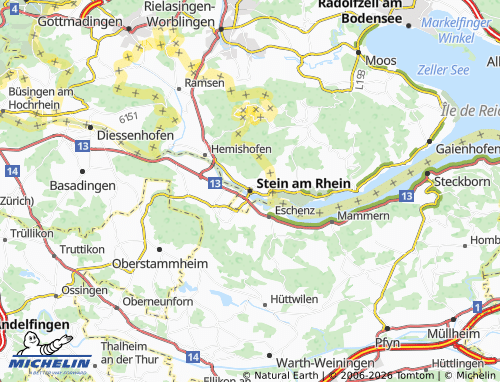 Mappa MICHELIN Stein am Rhein - ViaMichelin