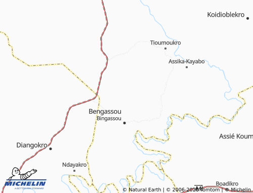 MICHELIN-Landkarte Kouakoubroukro - ViaMichelin