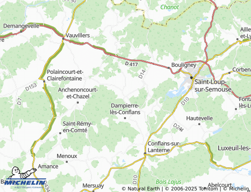 Carte MICHELIN Jasney - ViaMichelin