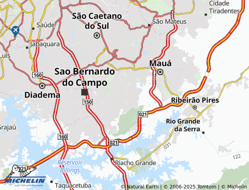 MICHELIN Jardim Telles de Menezes map - ViaMichelin