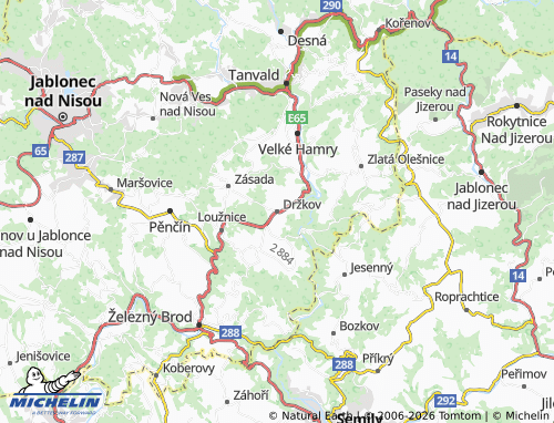 Mappa MICHELIN Držkov - ViaMichelin