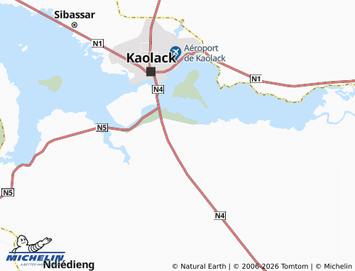 MICHELIN Daga Dialaly map - ViaMichelin