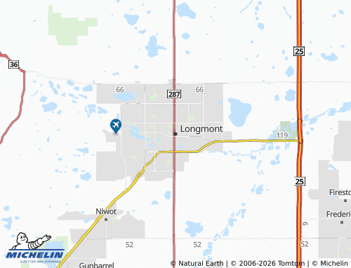 Carte MICHELIN Longmont - ViaMichelin