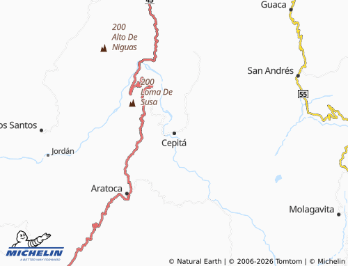 MICHELIN Cepitá map - ViaMichelin