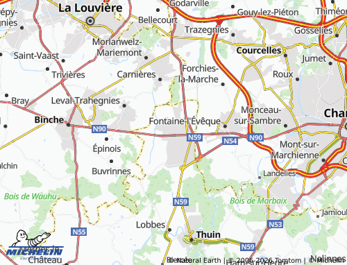 Mappa MICHELIN Anderlues - ViaMichelin
