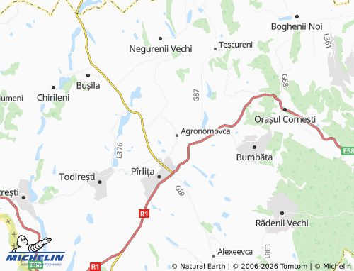 MICHELIN Agronomovca map - ViaMichelin
