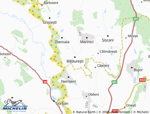 MICHELIN Bălăurești map - ViaMichelin