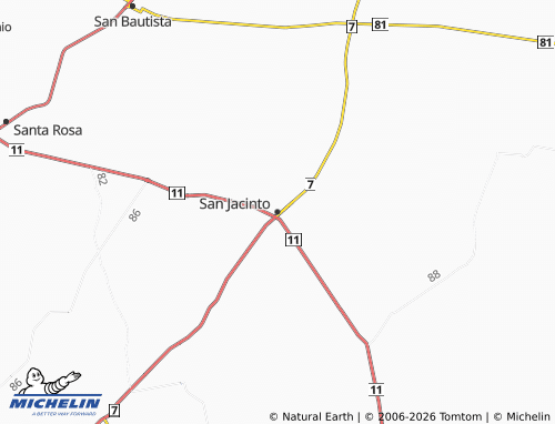 Mapa MICHELIN San Jacinto - ViaMichelin