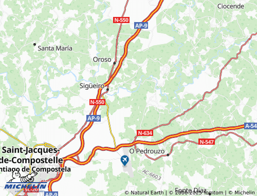 MICHELIN As Casas de Arriba map - ViaMichelin