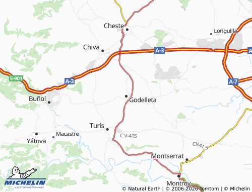 Mappa MICHELIN Godelleta - ViaMichelin