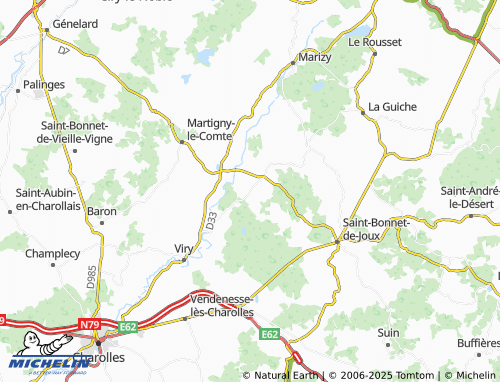 MICHELIN Mornay map - ViaMichelin