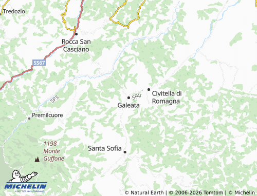 MICHELIN Galeata map - ViaMichelin