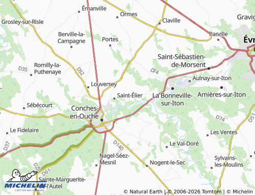 MICHELIN La Croisille map - ViaMichelin