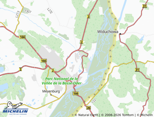 MICHELIN Vierraden map - ViaMichelin