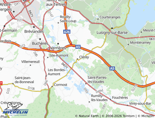 Mappa MICHELIN Clérey - ViaMichelin