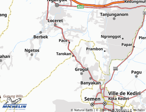 MICHELIN-Landkarte Tarokan - ViaMichelin