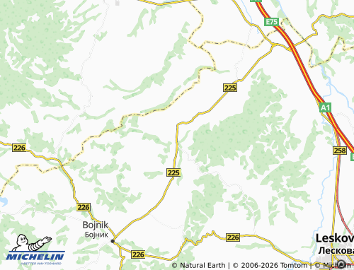 Carte MICHELIN Kosančić - ViaMichelin