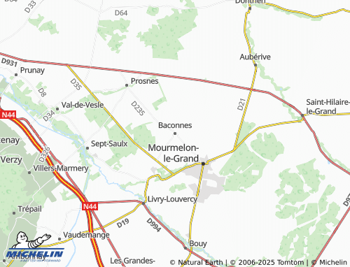 MICHELIN-Landkarte Baconnes - ViaMichelin