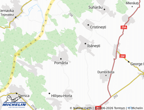MICHELIN Hulubești map - ViaMichelin