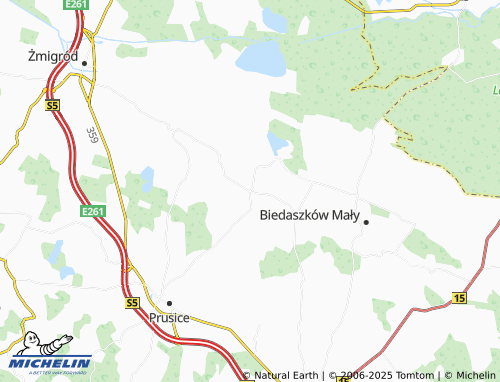 MICHELIN Kaszyce Wielkie map - ViaMichelin