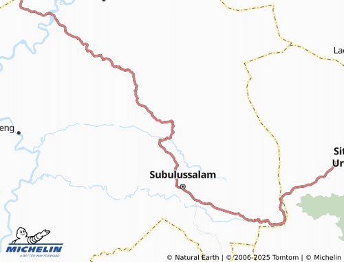 MICHELIN Danau Tras map - ViaMichelin