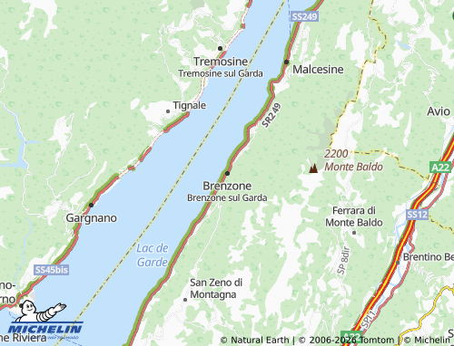 MICHELIN Brenzone sul Garda map - ViaMichelin